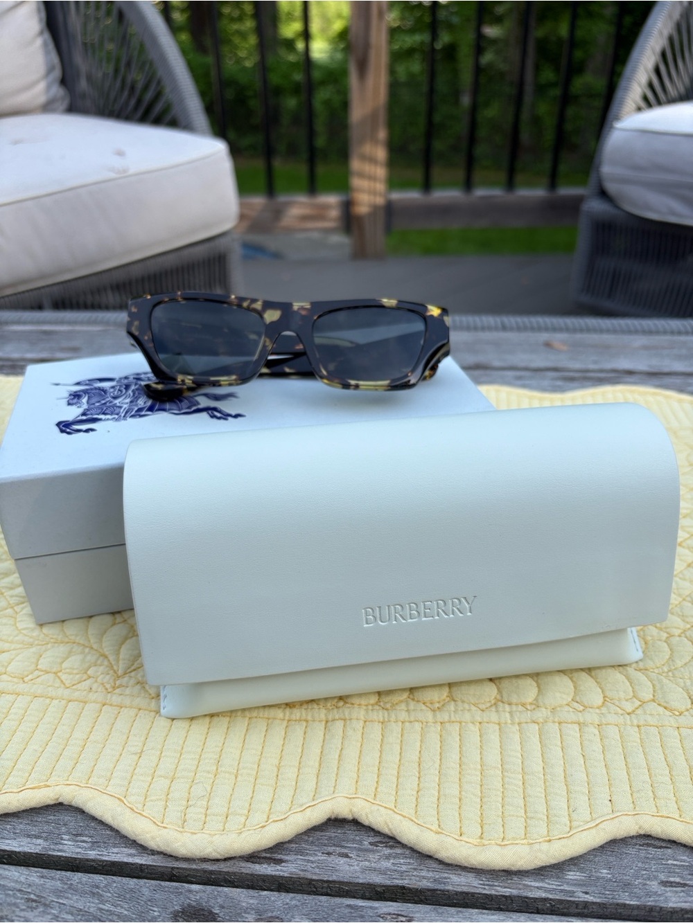Burberry Tortoise Shell Sunglasses